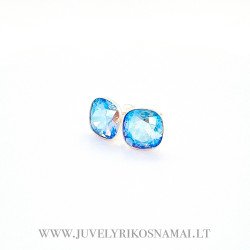 Sidabriniai auskarai su Swarovski kristalais