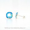 Sidabriniai auskarai su Swarovski kristalais