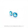 Sidabriniai auskarai su Swarovski kristalais