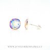 Sidabriniai auskarai su Swarovski kristalais