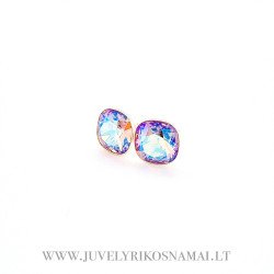 Sidabriniai auskarai su Swarovski kristalais