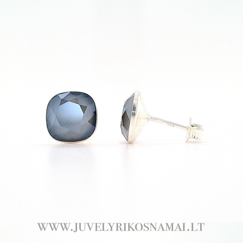 Sidabriniai auskarai su Swarovski kristalais Sidabriniai auskarai su Swarovski kristalais