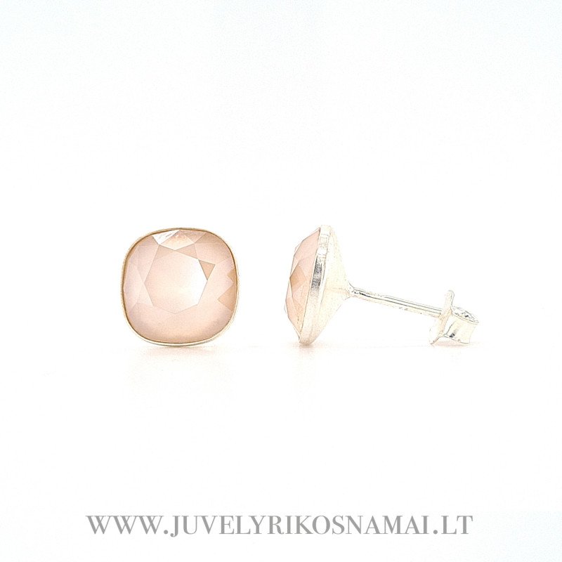 Sidabriniai auskarai su Swarovski kristalais Sidabriniai auskarai su Swarovski kristalais