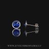 Sidabriniai auskarai su Swarovski kristalais
