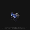Sidabriniai auskarai su Swarovski kristalais
