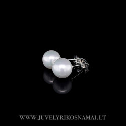 Sidabriniai auskarai su Maljorkos perlais