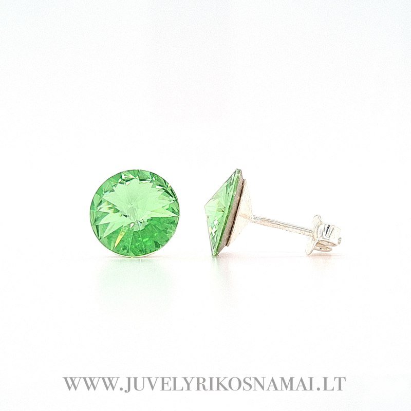 Sidabriniai auskarai su Swarovski kristalais Sidabriniai auskarai su Swarovski kristalais