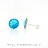 Sidabriniai auskarai su Swarovski kristalais