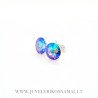 Sidabriniai auskarai su Swarovski kristalais