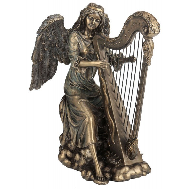 Angelas su arfa. Veronese statulėlė Angelas su arfa. Veronese statulėlė