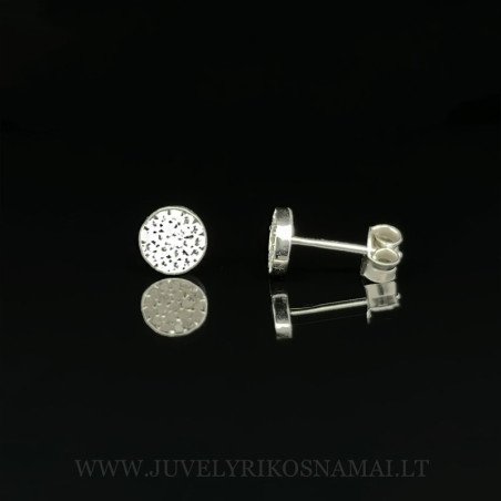 Sidabriniai auskarai - vinukai su cirkoniu