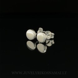 Sidabriniai auskarai - vinukai "Apskritimas"