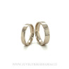 Natūralaus balto aukso vestuviniai žiedai