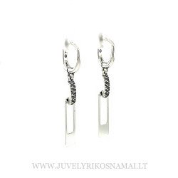 Sidabriniai kabantys auskarai