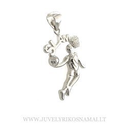 Sidabrinis pakabukas Krepšininkas SLAM