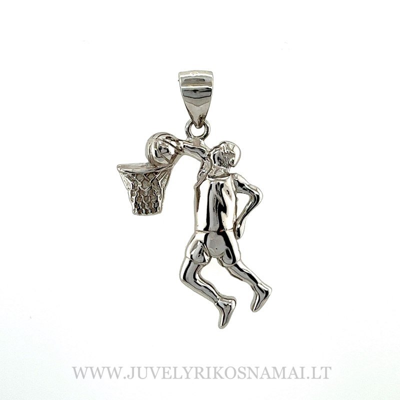 Sidabrinis pakabukas Krepšininkas