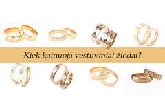 Kiek kainuoja vestuviniai žiedai?